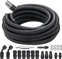VEVOR 6AN Fuel Line Kit, 25 FT Fuel Hose Kit, 5/16