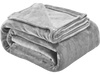 VEVOR Queen Size Blanket, 90 x 90 inches, Lightweight and Fuzzy Throw Blanket for Bed, Cozy Grey Queen Blanket for All Season, Warm Plush Machine Washable Bedding, Grey