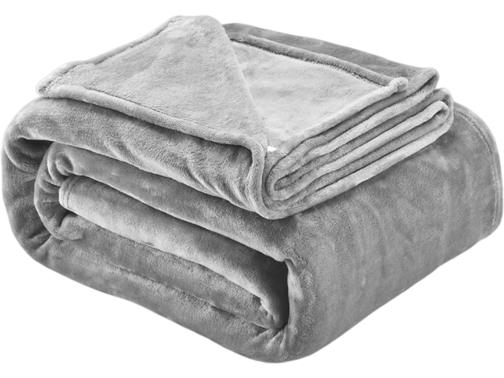 VEVOR Queen Size Blanket, 90 x 90 inches, Lightweight and Fuzzy Throw Blanket for Bed, Cozy Grey Queen Blanket for All Season, Warm Plush Machine Washable Bedding, Grey