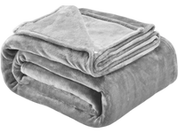VEVOR Queen Size Blanket, 90 x 90 inches, Lightweight and Fuzzy Throw Blanket for Bed, Cozy Grey Queen Blanket for All Season, Warm Plush Machine Washable Bedding, Grey