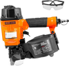 VEVOR Coil Siding Nailer MCN55, 1 inch to 2-1/4 inch 15 Degree Pneumatic Siding Nail Gun, 70-120PSI Air Coil Nailer for Siding, Pallet Sheathing, Fencing, Decking