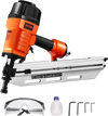 VEVOR Framing Nailer, 80-120PSI Air Nail Gun, 2" to 3-1/2" 21 Degree Full Round Head Pneumatic Framing Nailer with Tool-Less Depth Adjustment & Dual Trigger Modes, Ideal for Framing Decking Flooring