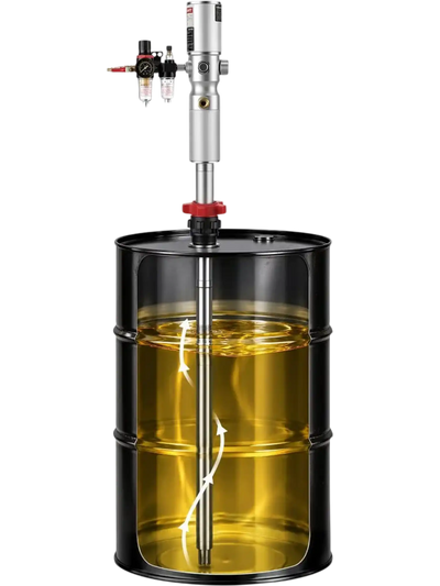 Vevor Drum Pump Air-Operated Oil Transfer 4.8 GPM for 15-55 Gallon Drums New