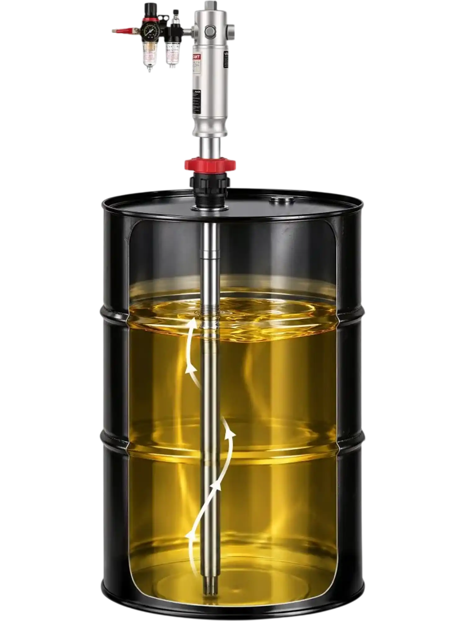 Vevor Drum Pump Air-Operated Oil Transfer 3.7 GPM 55 Gallon Barrel New