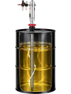 VEVOR Air-Operated Oil Transfer Pump 5:1 3.7 GPM / 14 LPM Flow Drum Pump, Fits 55 Gallon Barrels & Open Containers, Heavy Duty Aluminum Pump, Pneumatic for SAE 240 Oils / Fluids (NOT for Gasoline)