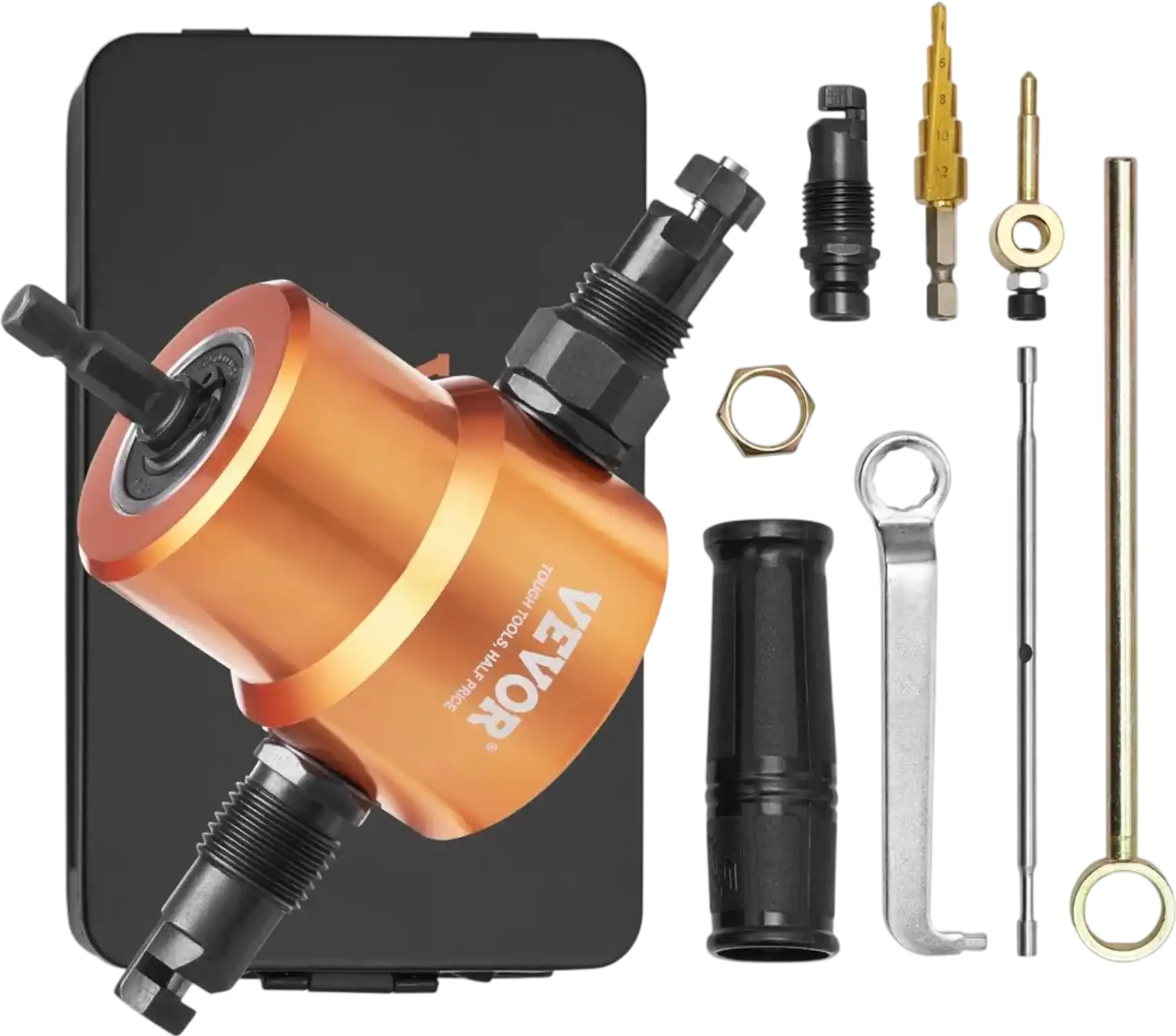 Vevor Metal Nibbler Double Head Sheet Metal Cutter Drill Attachment New