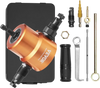 VEVOR Double Head Sheet Metal Nibbler Cutter, 360 Degree Metal Nibbler Drill Attachment with Extra Punch and Die, Cutting Hole Accessory and Step Drill Bit, for Straight Curve and Circle Cutting