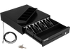 Cash Register Drawer, 13\" 12 V, for POS System with 4 Bill 5 Coin Cash Tray, Removable Coin Compartment & 2 Keys Included, RJ11/RJ12 Cable for Supermarket, Bar, Coffee Shop, Restaurant