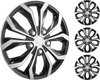 VEVOR Wheel Rim Cover Hubcaps, 15 in Diameter, Sturdy & Durable Scratch-Resistant Hubcap with Snap & Valve Nozzle Hole, ABS & PC Hubcap with High Rigidity & Less Wind Drag, Fits for All Weather Use