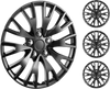 VEVOR Wheel Rim Cover Hubcaps, 16 in Diameter, Sturdy & Durable Scratch-Resistant Hubcap with Snap & Valve Nozzle Hole, ABS & PC Hubcap with High Rigidity & Less Wind Drag, Fits for All Weather Use