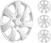 VEVOR Wheel Rim Cover Hubcaps, 16 in Diameter, Sturdy & Durable Scratch-Resistant Hubcap with Snap & Valve Nozzle Hole, ABS & PC Hubcap with High Rigidity & Less Wind Drag, Fits for All Weather Use