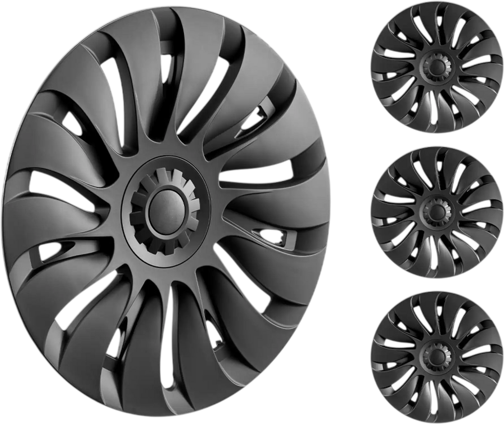 VEVOR Wheel Rim Cover Hubcaps, 19 in, 2020-2024 Model Y Fully Fit Hubcap with Snap, Guard Tape & Valve Nozzle Hole, ABS & PC Hubcap with High Rigidity & Less Wind Drag, Fits for All Weather Use