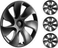 VEVOR Wheel Rim Cover Hubcaps, 19 in, 2021-2023 Model Y Fully Fit Hubcap with Snap, Guard Tape & Valve Nozzle Hole, ABS & PC Hubcap with High Rigidity & Less Wind Drag, Fits for All Weather Use
