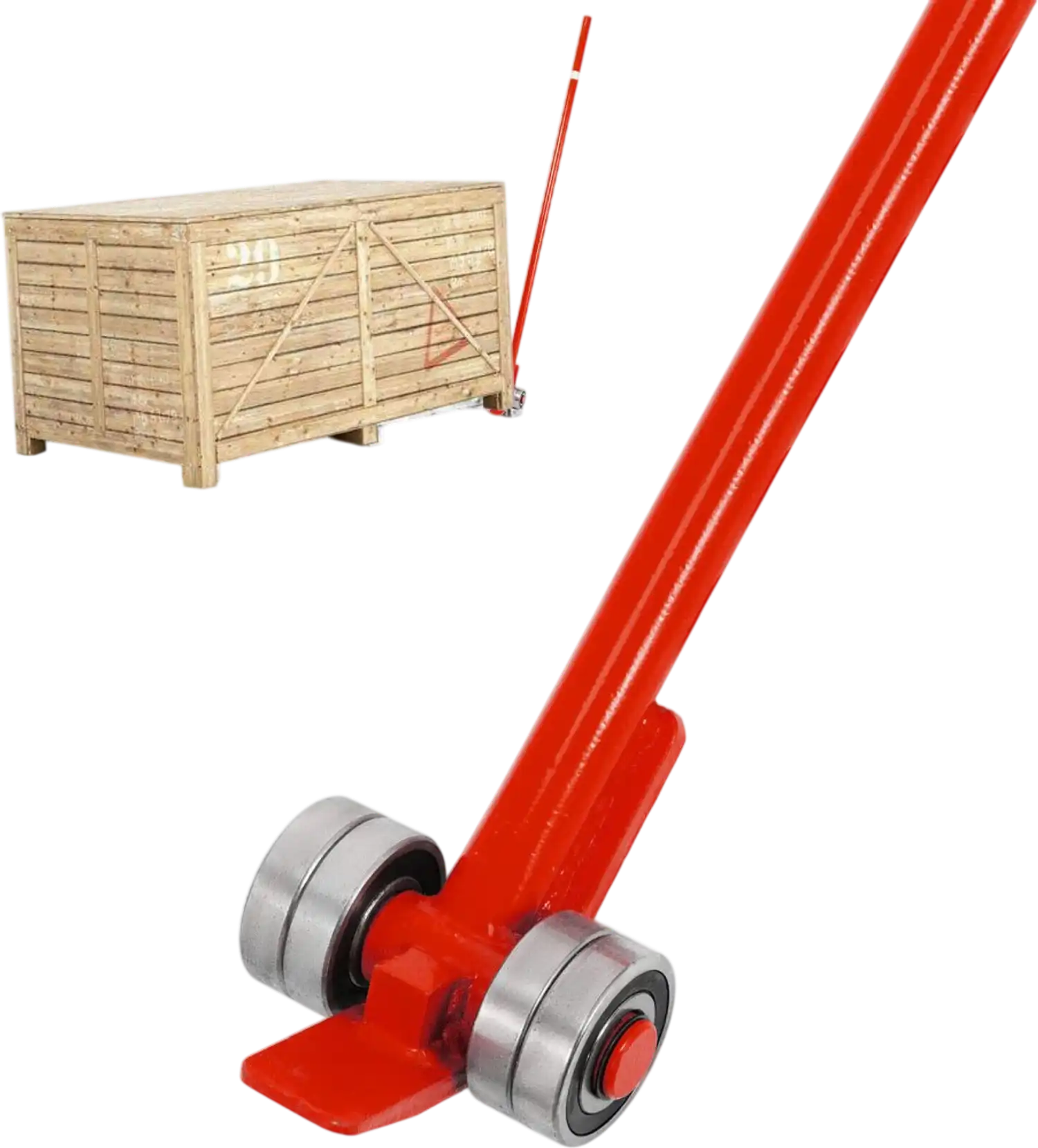 Vevor Pry Lever Bar Heavy Duty 6600 lbs Capacity with Wheels & 6' Handle New