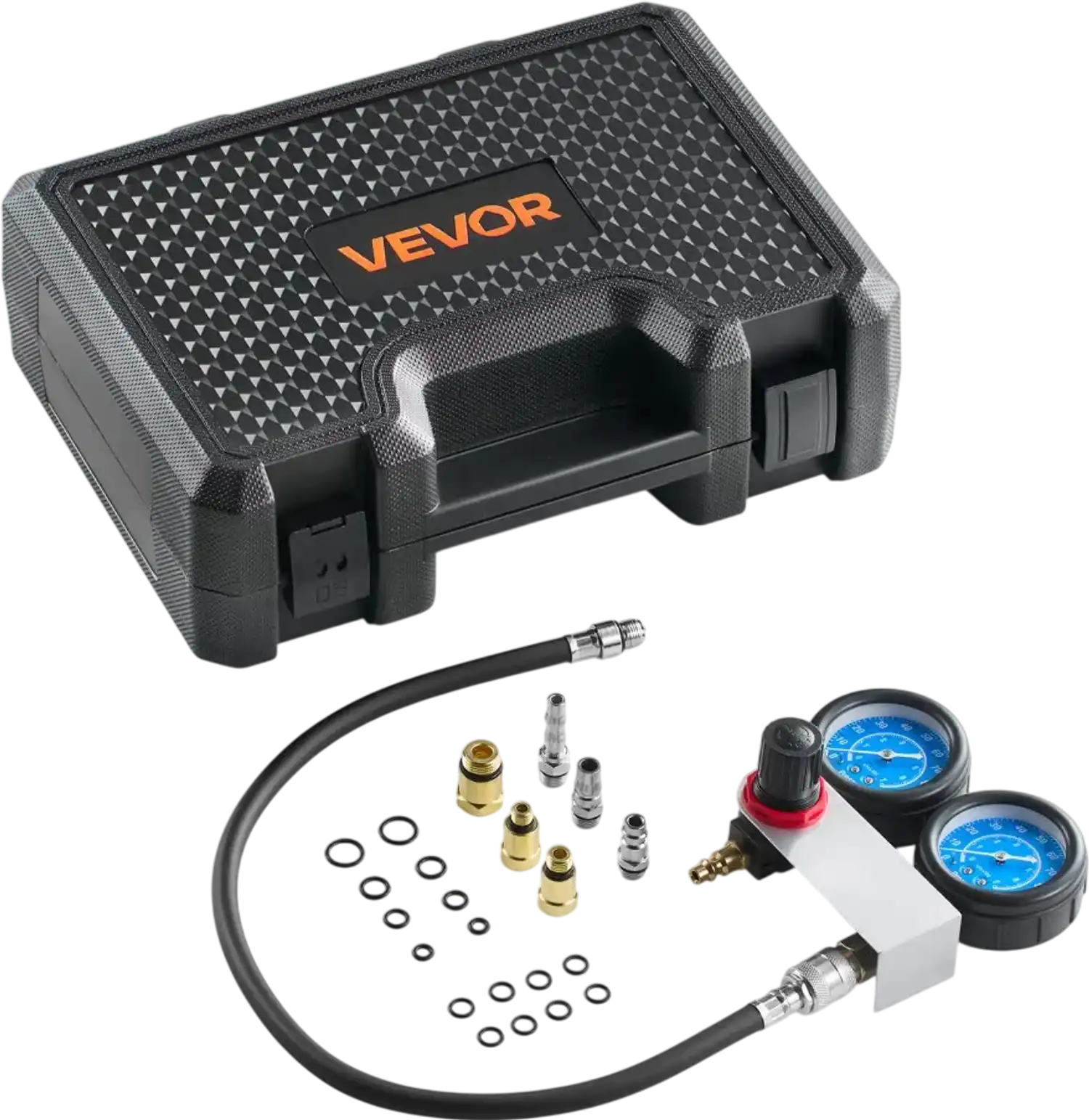 Vevor Cylinder Leak-Down Tester Kit Engine Compression Tester 0-100 PSI with 4 Adapters New
