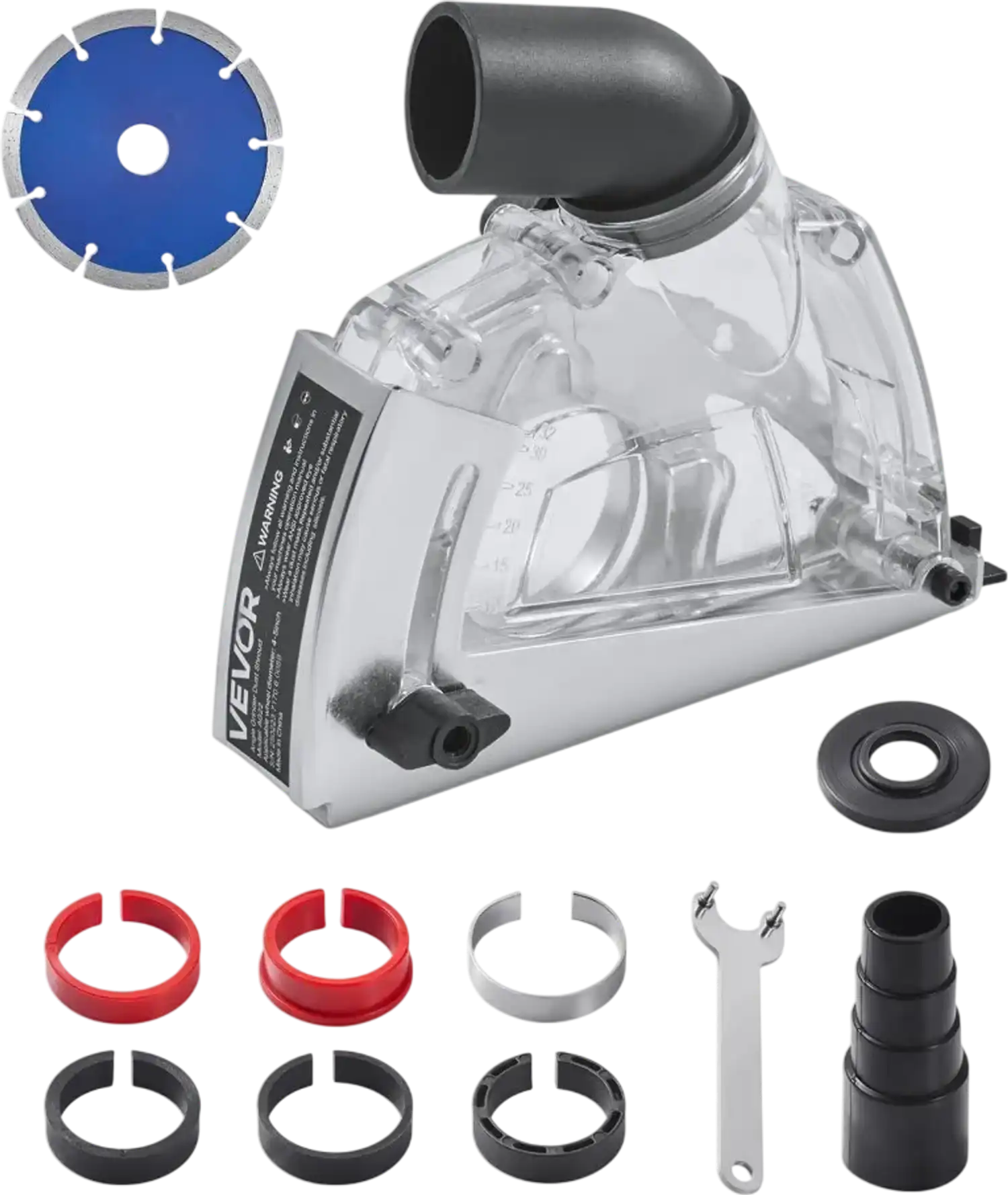 Vevor Cutting Dust Shroud Angle Grinder Dust Collector with 5