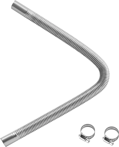 Vevor Exhaust Hose Diesel Heater Flexible Exhaust Pipe with 2 Clamps 23.6