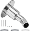 VEVOR Thru Hull Exhaust Skin Fitting, 0.94 inch Diesel Heater Exhaust Skin Fitting, Elbow Hull Exhausts Pipe Socket Replacement with Screws, Nuts & Gasket for Diesel Heaters, 316 Stainless Steel