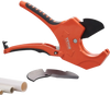 VEVOR PVC Pipe Cutter, 0-2-1/2" O.D. Ratcheting PVC Pipe Cutter, Heavy Duty Tube Cutting Tool with Spare SK5 Blade for PVC, CPVC, PP-R, PEX, PE, Rubber Hoses