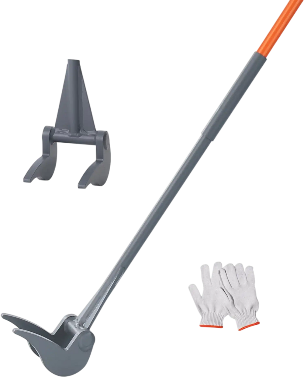 VEVOR Pallet Buster, 50'' Carbon Steel Handle Pallet Breaker, 2000 lbs Weight Capacity, Heavy Duty Deck Board Removal Tool, Deck Wrecker with Non-Slip Grip for Efficient and Effortless Board Removal