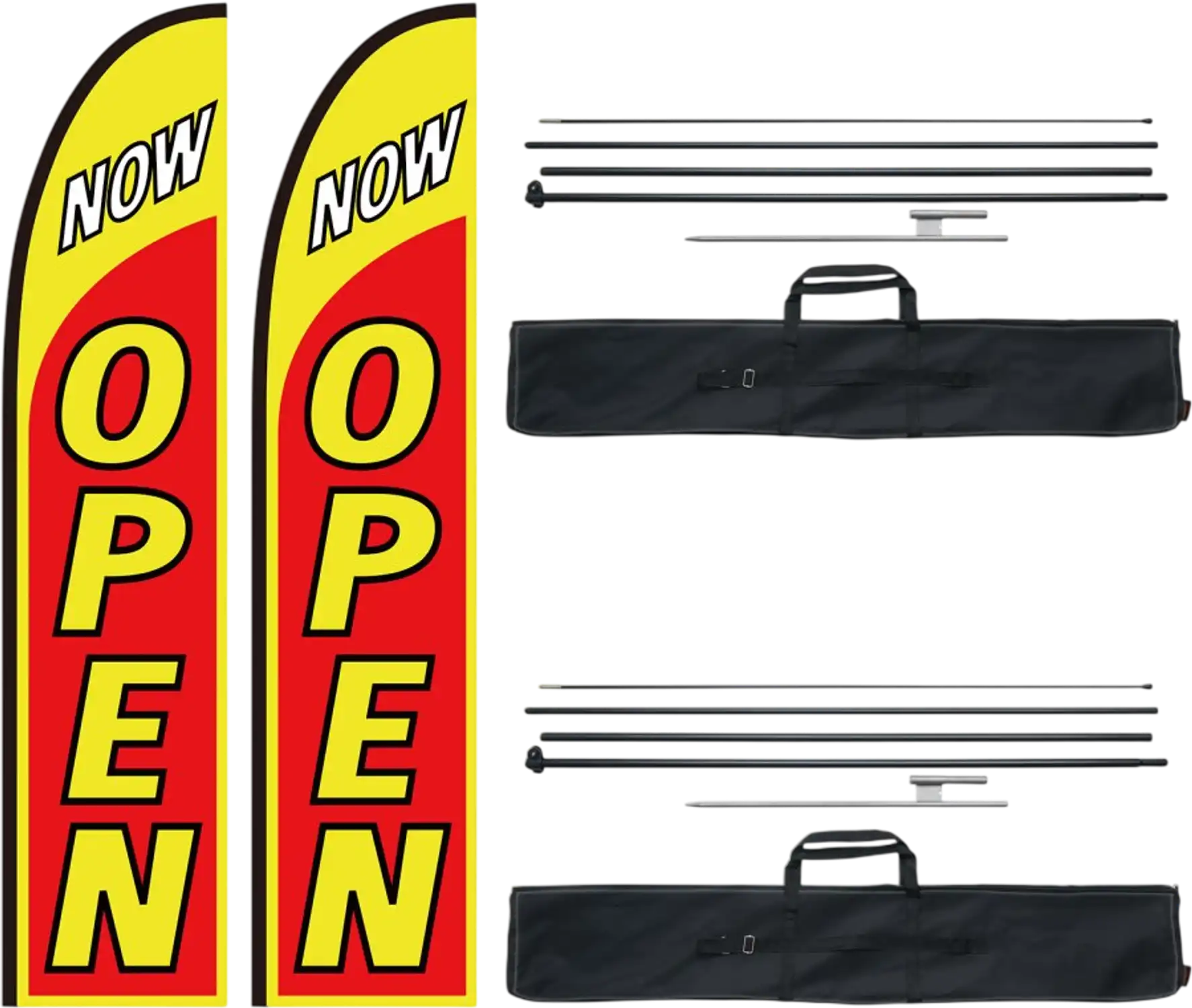 Vevor Advertising Flags Open Feather Flag Kit 16.3' New