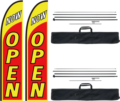 Vevor Advertising Flags Open Feather Flag Kit 16.3' New