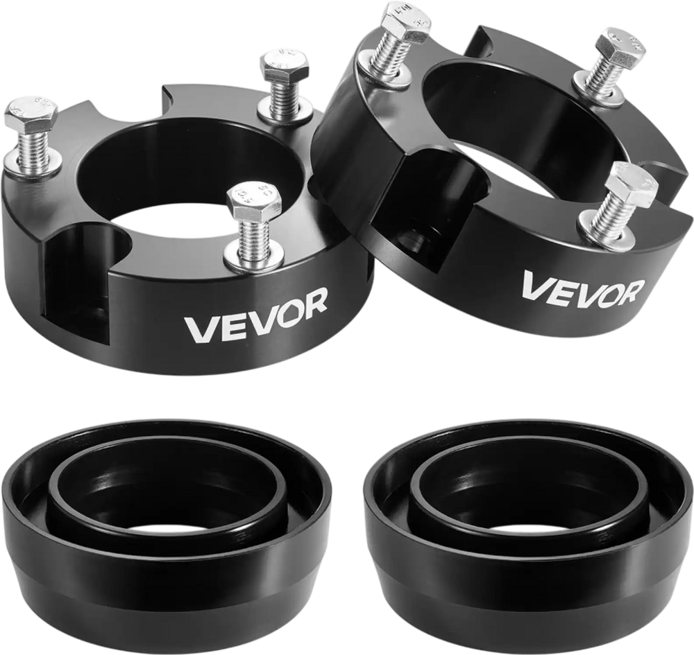 VEVOR 3 Inch Front and 2 Inch Rear Leveling Lift Kit for 2003-2022 Toyota 4Runner 2WD/4WD, 2007-2015 Toyota FJ Cruiser 2WD/4WD, Chassis Level Kit with 2 Bottom Strut Spacers and 2 Coil Spring Spacers