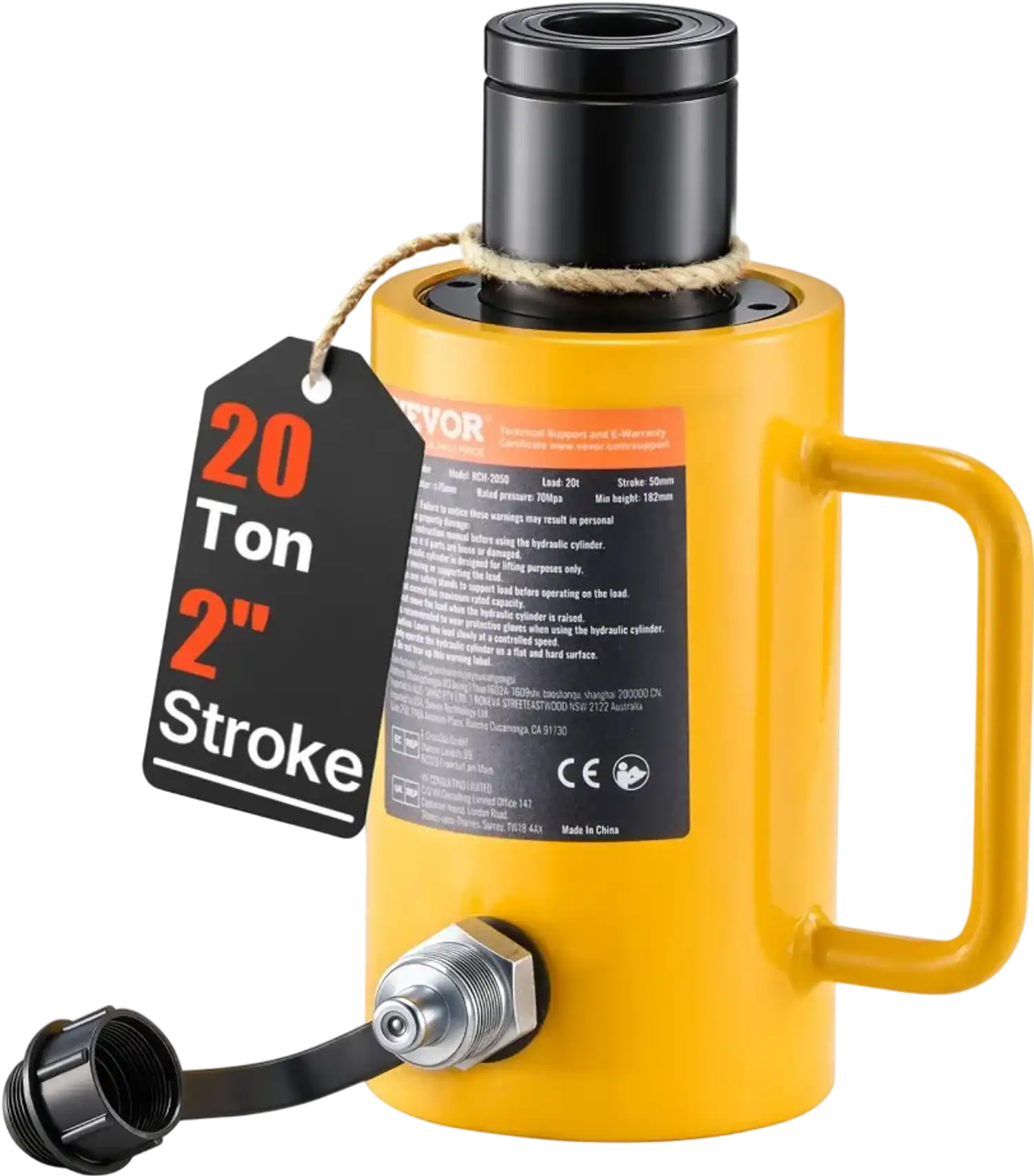 Vevor Hydraulic Cylinder Jack 20T 2