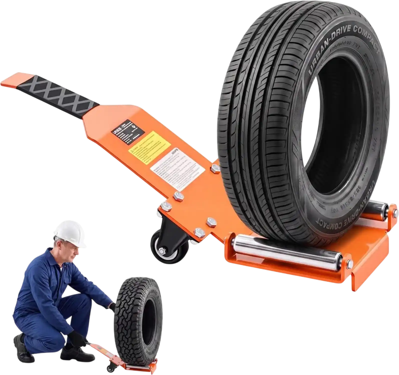 Vevor Tire Wheel Dolly Heavy-Duty Steel Tire Lifting Jack Tool New