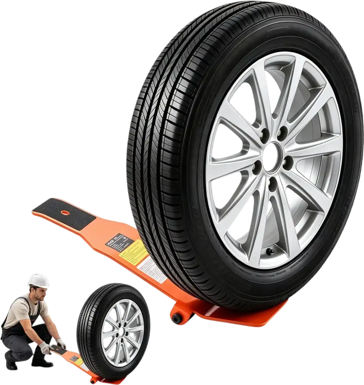 Vevor Tire Wheel Dolly Heavy-Duty Steel Tire Lifting Jack Tool New