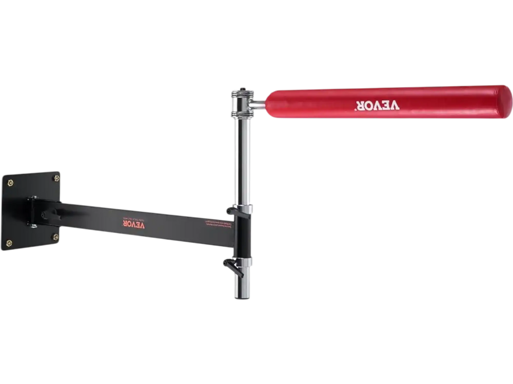 VEVOR Wall Mount Boxing Spinning Bar, Adjustable Punching Spinning Bar, Boxing Speed Trainer with Gloves, Red Reflex Boxing Bar, Boxing Training Equipment for Kickboxing, MMA, Stress Relief & Fitness