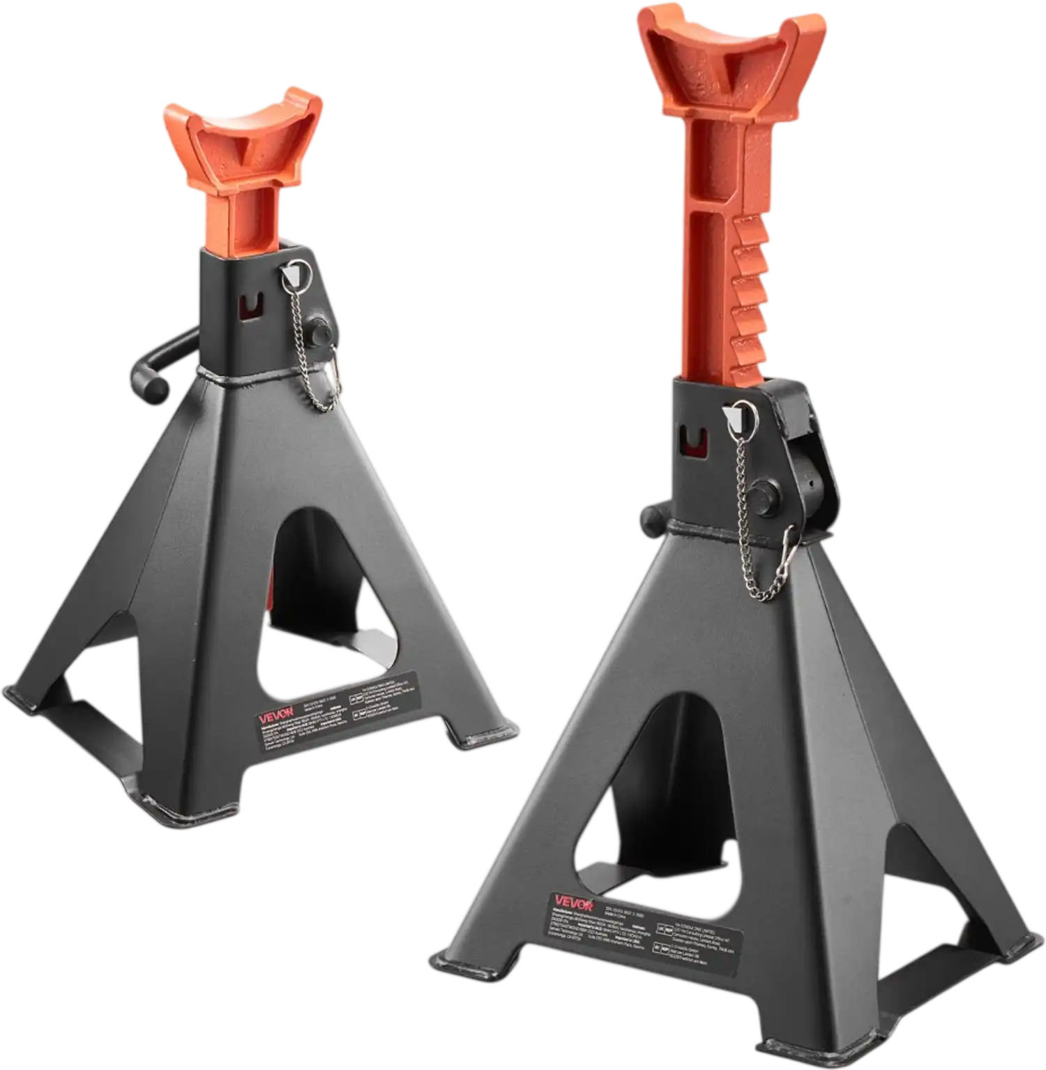 Vevor Jack Stands 6 Ton Adjustable Height Heavy Duty Steel 1 Pair New