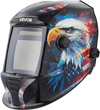 VEVOR Welding Helmet Auto Darkening, 3.94" x 3.15" True Color Welding Hood, 1/1/1/1 Solar-Powered Welder Mask 4 Arc Sensors, Wide Shade 4/5-9/9-13 for TIG MIG ARC Weld Grinding Cutting - METIS Series