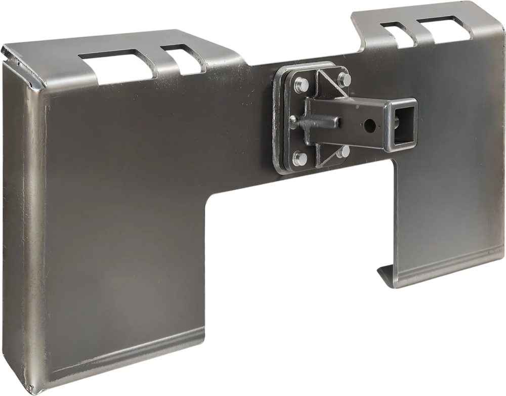 VEVOR Skid Steer Attachment Plate, 3/8" Skid Steer Mount Plate with 2.28" Hitch Receiver, 7000lbs Quick Attachment Loader Plates, Compatible with Deere, Kubota, Bobcat, Mahindra Skids Steers, Tractor