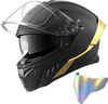 VEVOR Full Face Motorcycle Helmets, Dual-Visor Motorcycle Street Bike Helmet, Lightweight Comfortable Motocross Dirt Bike Helmet for Adults Men and Women - DOT & ECE Approved (XL Size)