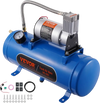 VEVOR 12V Air Compressor with Tank 1.6 Gallon/6 L, Train Horn Air Compressor, 120 psi Working Pressure Onboard Air Compressor System for Train Air Horns, Inflating Tires, Air Mattresses