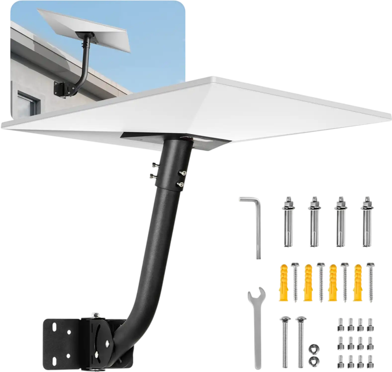 Vevor Wall Mount Starlink Gen 3 Adjustable Pipe Kit New