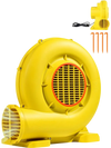 VEVOR Inflatable Blower, 680&750W, 1.0HP Bounce House Blower, Pump Commercial Air Blower for Inflatables, 3400RPM Bouncy Castle Electric Air Blower Fan Perfect for Bounce House, Waterslides, Yellow