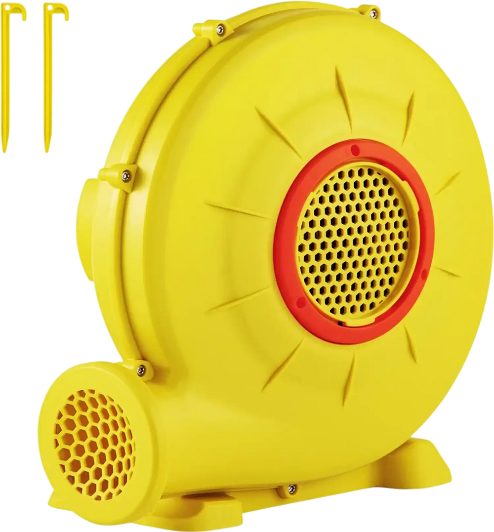 VEVOR Air Blower, 450W 0.6HP Inflatable Blower, Portable and Powerful Bounce House Blower, 1750Pa Commercial Air Blower Pump Fan, Used for Inflatable Bouncy Castle and Jump  Tested to UL Standards