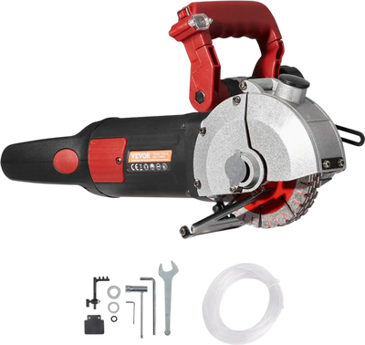 VEVOR Wall Chaser, 2500W 38 mm Cutting Width,Wall Groove Cutting Machine 34MM Cutting Depth,Wall Slotting Machine With 5 Saw Blades 4.5