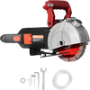 VEVOR Wall Chaser, 2500W 38mm/1.5" Cutting Width,Wall Groove Cutting Machine 52mm/2" Cutting Depth,Wall Slotting Machine With 5 Saw Blades 6.3" Diameter 6300r/Min,One-time Forming Dustless