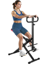 VEVOR Squat Machine, Deep Squat Rowing Machine for Home, Easy Setup & Foldable Exercise Equipment, Glute Trainer Machine with 12-Gear Adjustable Resistance, Glutes & Leg Home Workout Machine, Black