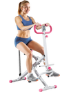 VEVOR Squat Machine, Deep Squat Rowing Machine for Home, Easy Setup & Foldable Exercise Equipment, Glute Trainer Machine with 3 High-Strength Resistance Bands, Glutes & Leg Home Workout Machine, White