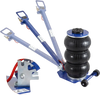 VEVOR Air Jack, 3 Ton/6600 lbs Triple Bag Air Jack, Airbag Jack with Six Steel Pipes, Lift up to 17.7", 3-5 s Fast Lifting Pneumatic Jack, with Adjustable Long Handles for Cars, Garages, Repair (Blue)