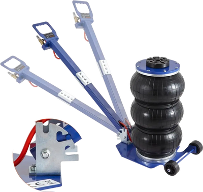 Vevor Air Jack 3 Ton 6600 lbs Triple Bag Pneumatic Car Jack Blue New