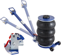 VEVOR Air Jack, 5 Ton/11000 lbs Triple Bag Air Jack, Airbag Jack with Six Steel Pipes, Lift up to 18.5 inch/470 mm, 3-5 s Fast Lifting Pneumatic Jack, with Adjustable Handle for Car, Garage, Repair