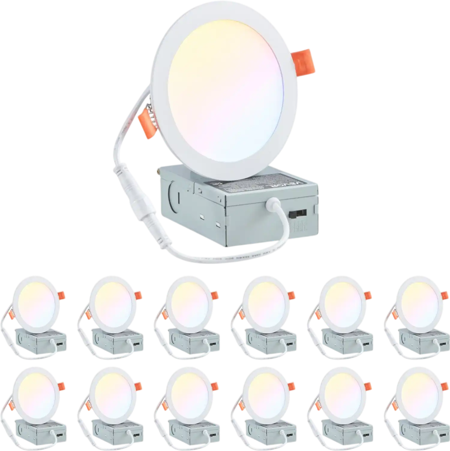 Vevor LED Recessed Ceiling Lights 12-Pack 6