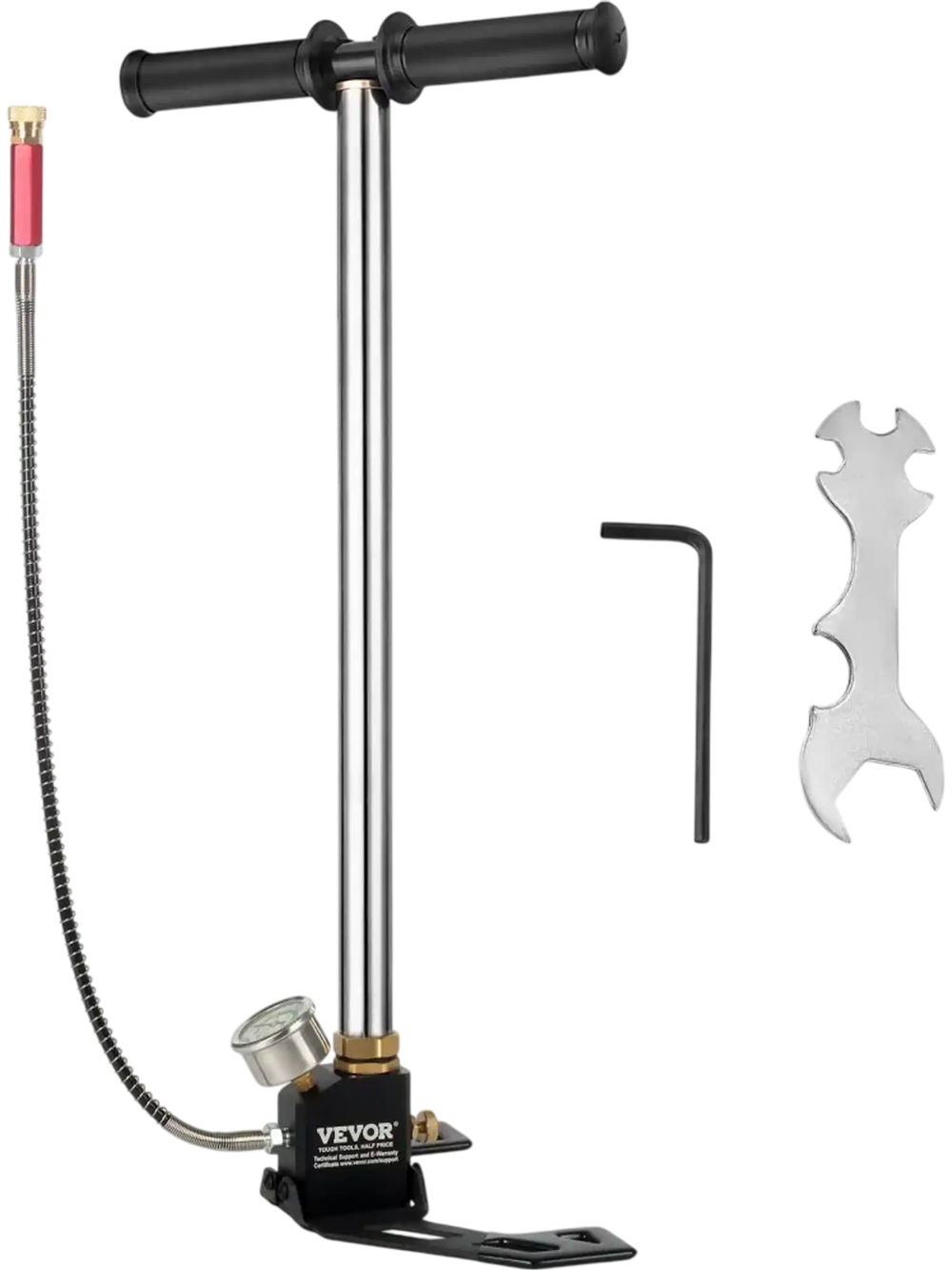 VEVOR Airgun PCP Pump 4500PSI High Pressure Hand Pump 3 Stage Pump Chamber PCP Air Pump