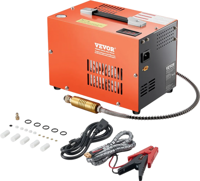 Vevor PCP Air Compressor 4500 PSI with Built-in Converter Manual Stop DC12V/AC120V New