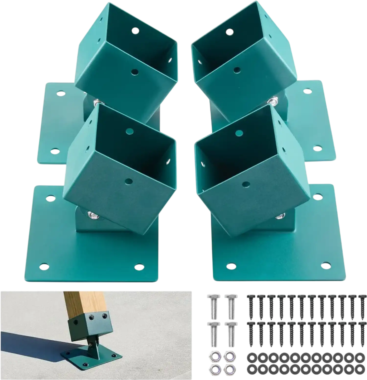 Vevor Swing Set Brackets Heavy Duty 4-Pack Leveling Hardware New